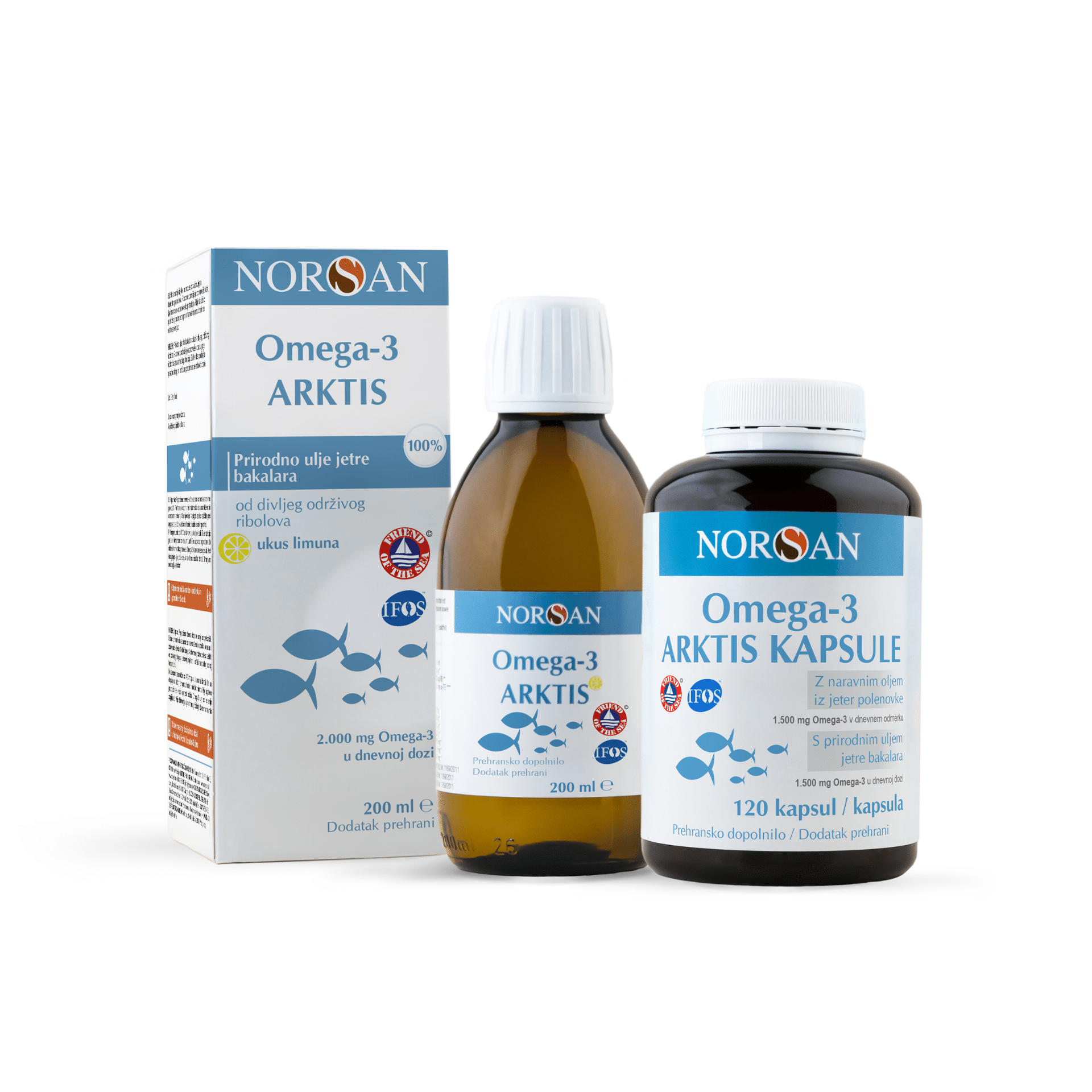 Norsan Omega-3 Arktis ulje + kapsule