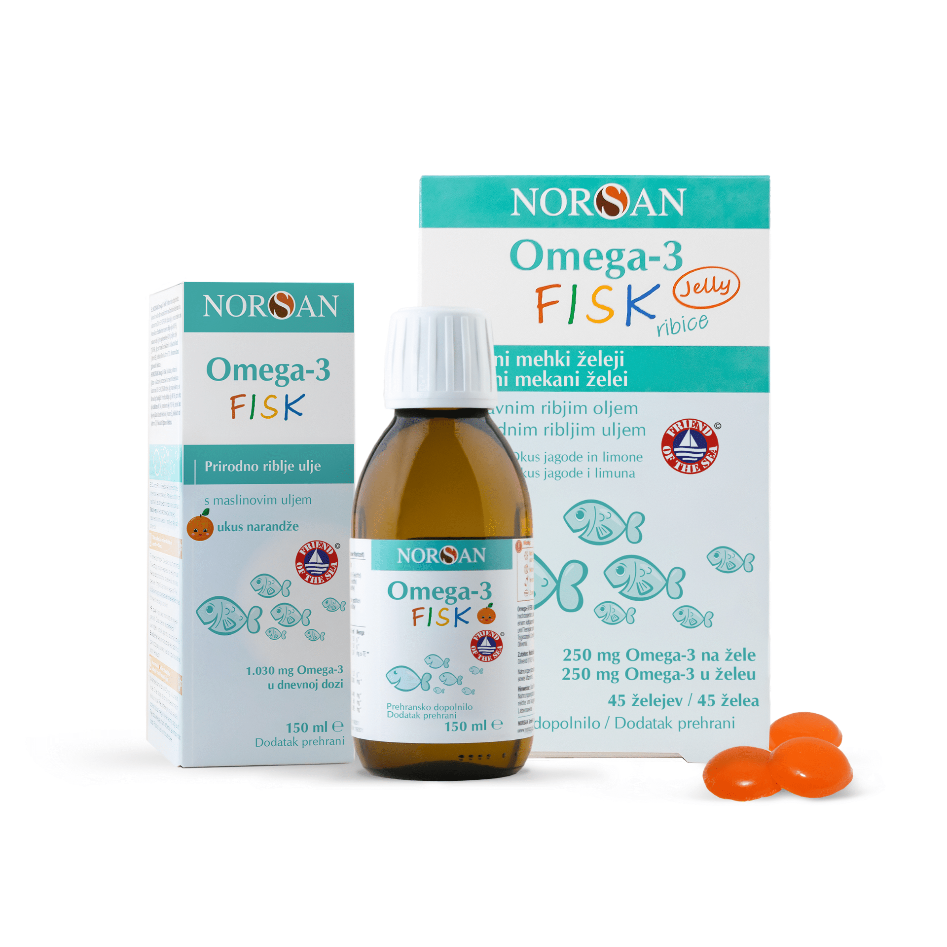 Norsan Omega-3 Fisk ulje + želeji